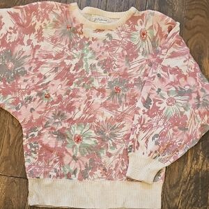 VINTAGE Floral Patterned Sweater
